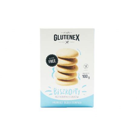 Biszkopty bez dodatku cukrów bezglutenowe 100 g Glutenex