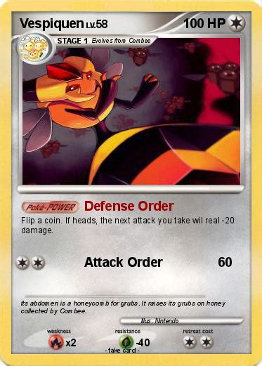 Pokémon Vespiquen 32 32 - Defense Order - My Pokemon Card