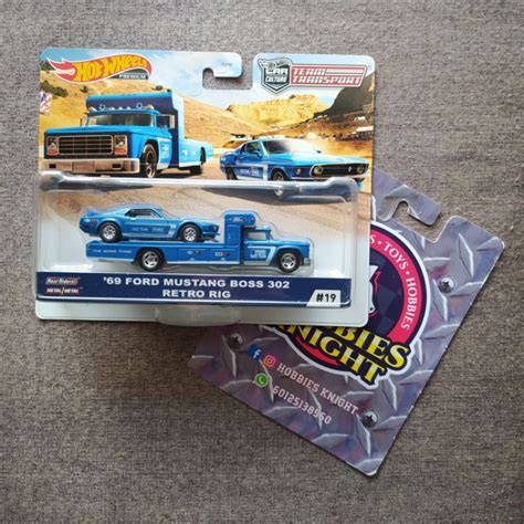 Hot Wheels Premium Car Culture Team Transport Retro Rig Dan Ford Mustang Boss Shopee