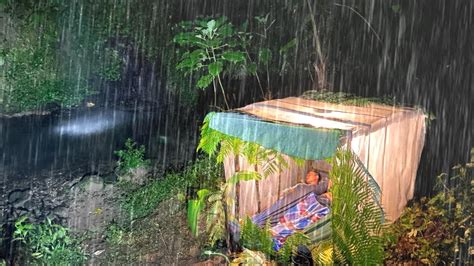 Camping During A Heavy Thunderstorm With Non Stop Rain Building Two