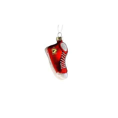 Pendentif En Verre Sneaker Rouge Ornements Clips Werner Voss 52562