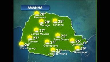 Assistir Boa Noite Paraná Campos gerais e Sul Temperaturas sobem