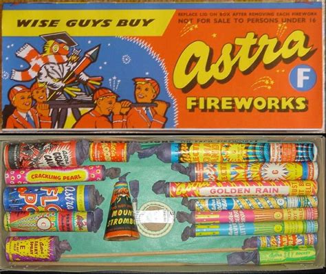 Astra H Fireworks Box From 70s 80s Firework Nostalgia Fireworks