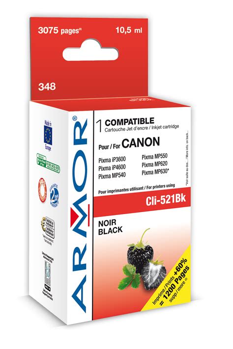 Cartridge Canon CLi-521BK - CLi521BK kompatibilní černá Armor | Naplne.cz