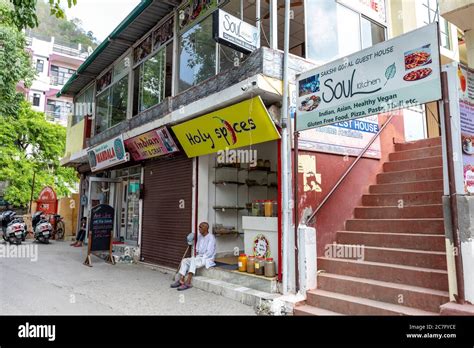 local shops   narrow street   holy town  rishikesh