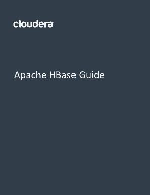 Fillable Online Apache Hbase Guide Fax Email Print Pdffiller