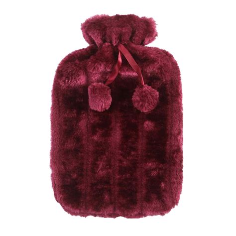Wovilon L Hot Water Bottle Artificial Plush Cloth Hot Water Bottle Thermotherapy Cold