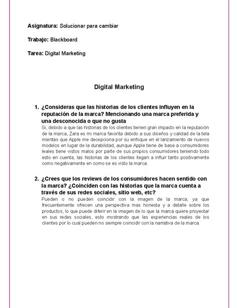 Act 1 Digital Marketing Solucionar Para Cambiar Asignatura