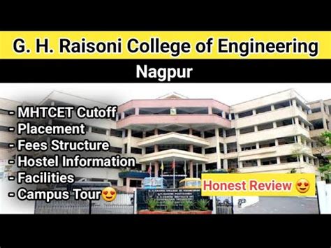 G H Raisoni College Of Engineering Nagpur Review Cutoff Placement