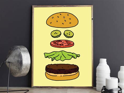 Bob's Burgers Art - Layers of the Burger Poster - Perfect Burger ...