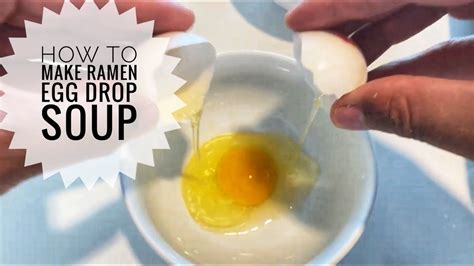 Egg Drop Soup Using Ramen Noodle Flavoration Youtube