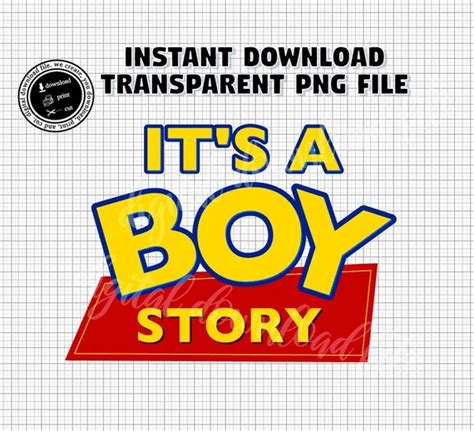 Printable BOY STORY Logo Digital Boy Story Logo Toy Story - Etsy Australia