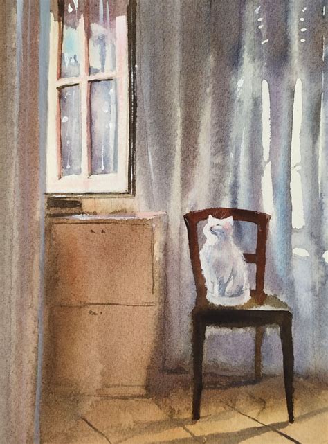 White cat, watercolor painting : r/WhiteCats