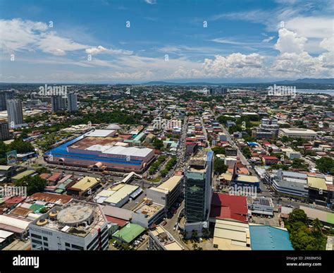 Beautiful Top Ariel View Of Capital City Of Mindanao Davao City