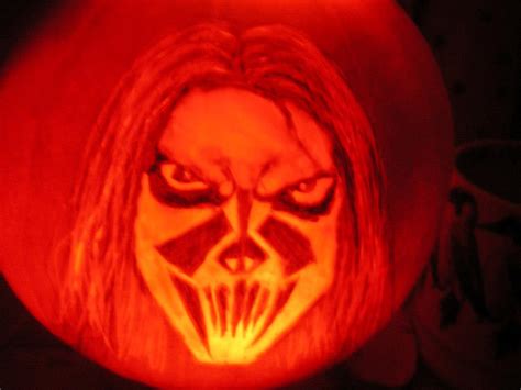 Slipknot Mick Thompson Mask Pumpkin 2012 By Thechainsawsquirrel On