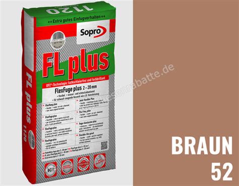 Sopro Bauchemie Fl Plus Fugenm Rtel Braun Sf