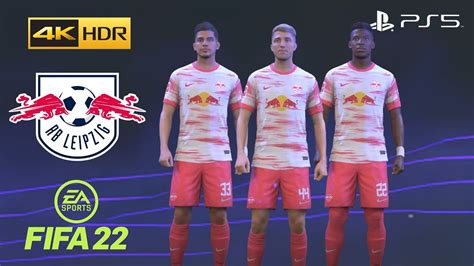 Fifa 22 Ps5 Rb Leipzig Game Faces 4k 60fps Hdr Gameplay Youtube