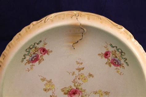 Crown Devon Cake Plate Xxxx Antique Complex