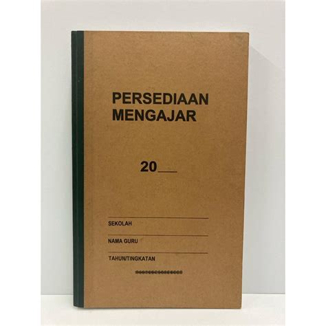 Buku Persediaan Mengajar Guru Kulit Buku Keras Dan Tebal Buku Rekod