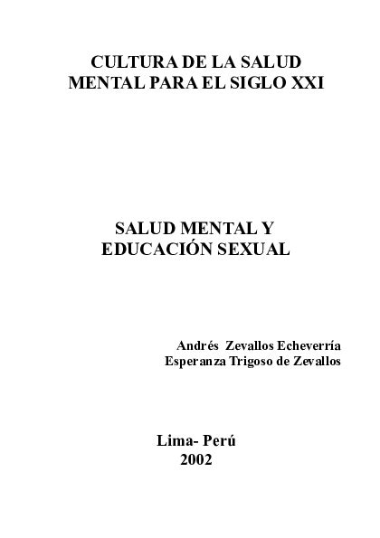 Doc Cultura De La Salud Mental Para El Siglo Xxi Salud Mental Y