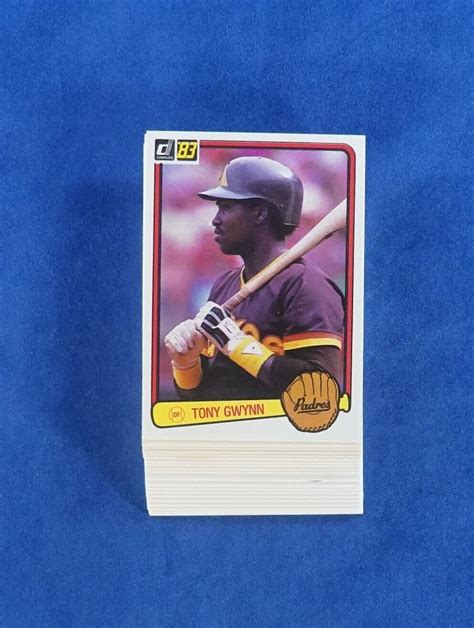 1983 Donruss 598 Tony Gwynn Rc Hof Lot Of 21 Mint B332558 Ebay