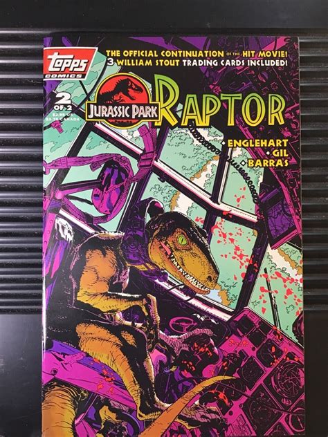 Jurassic Park Raptor 2 1993 VF Topps Comic NO CARDS Comic