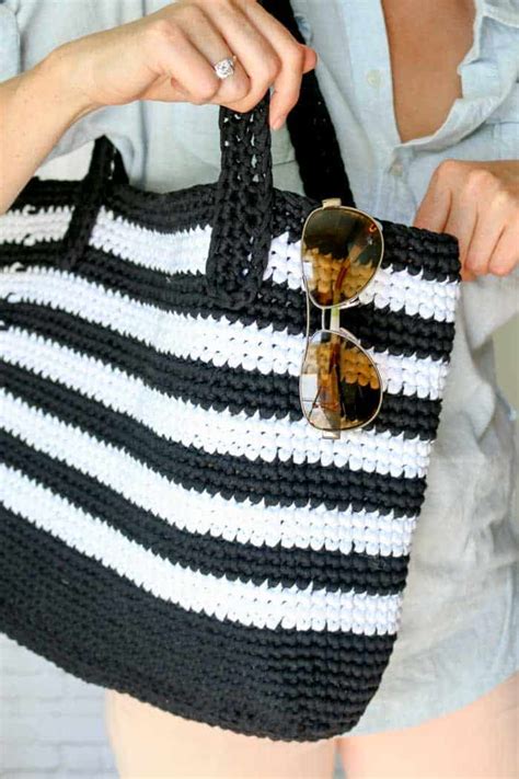 Crochet Beach Bag Free Pattern Make Do Crew