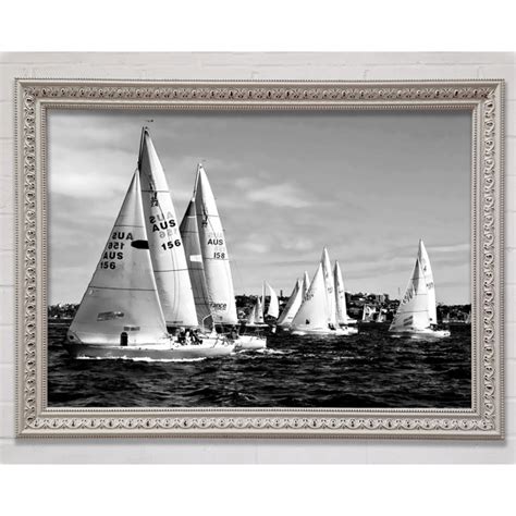 Longshore Tides Sailboat Dream B N W Single Picture Frame Art Prints