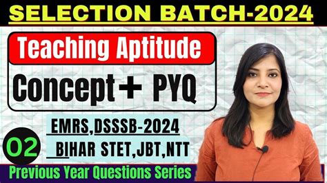 Teaching Aptitude Class For Emrs Bihar Stet Chandigarh Jbt Tgt Dsssb