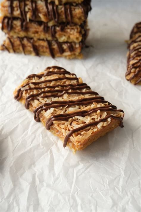 Samoas Girl Scout Cookie Bars Recipe Caramel Delites Cookie Bars Chewy