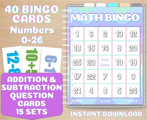 Math Bingo Fun Math Activity Addition Math Games Addition Worksheet 1st Grade Learn 2nd