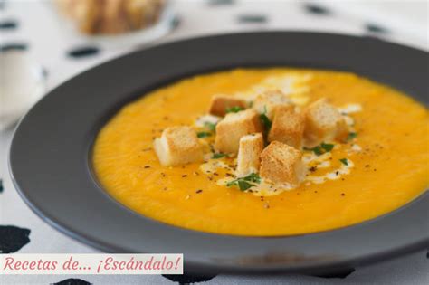 Receta De Crema De Calabaza Y Zanahoria Saludable Y Deliciosa