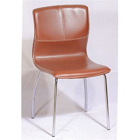 Brown Silver Leather Ss Sc T Restaurant And Cafeteria Chair At Rs