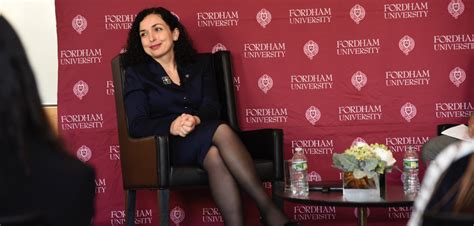 President of Kosovo Vjosa Osmani Visits Fordham Law