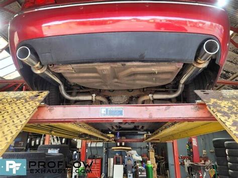 Proflow Custom Stainless Steel Back Boxes Dual Exit Exhaust Jaguar S