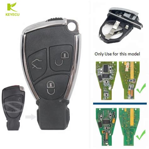 Keyecu Pcs Modified Smart Remote Key Shell Case Fob Button For