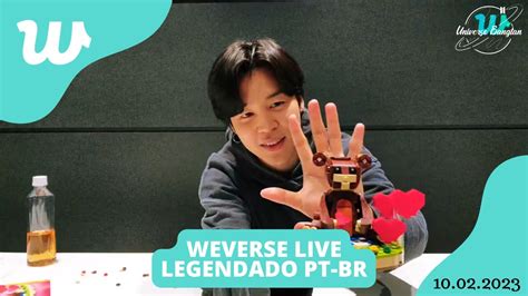 Legendado Pt Br Weverse Live Jimin Cof Cof Youtube