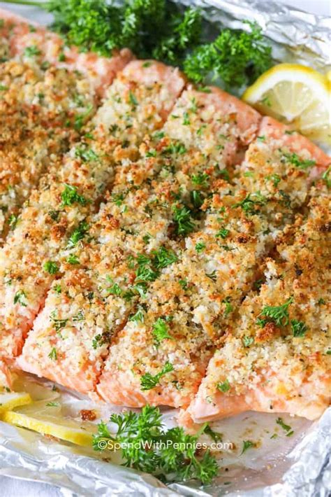 Herb Crusted Baked Salmon Crusted Salmon Recipes Herb Crusted Salmon Salmon Recipes Oven