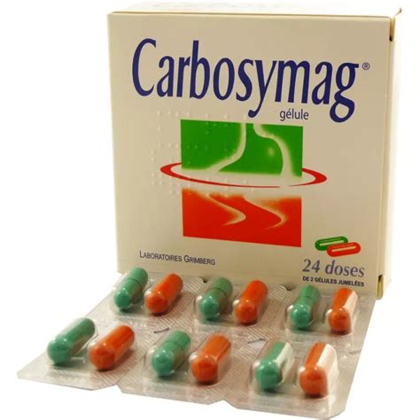 Carbosymag En 24 Doses De 2 Gélules Jumelees Brûlures De Lestomac