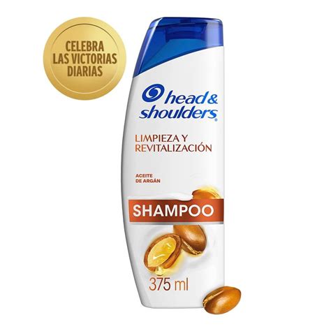 Shampoo Head Shoulders Limpieza y revitalización aceite de Argán