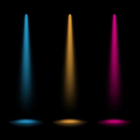 Premium Vector Colorful Spotlights