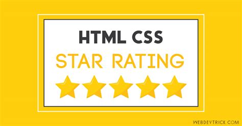 Css Star Rating With Jquery Pure Html Css Star Rating