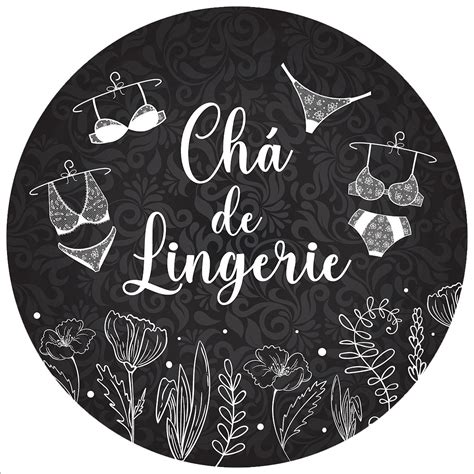 Painel Sublimado Redondo 150cm Veste Fácil Chá de Lingerie 5