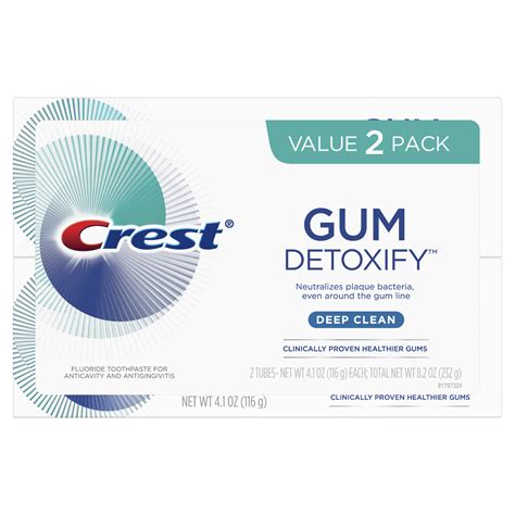 Crest Gum Detoxify Deep Clean Toothpaste 4 1 Oz Pack Of 2