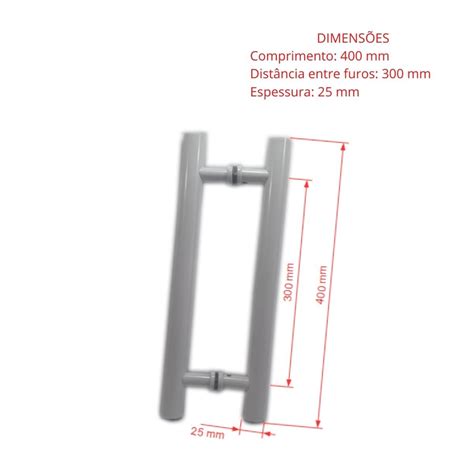 Kit Ferragens Para Porta De Vidro Blindex Pivotante Puxador Tubular