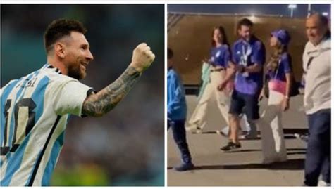 Lionel Messi en Mundial Qatar 2022 Antonela Roccuzzo imitó a Leo con