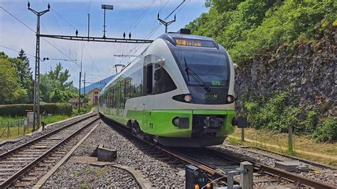 Transn Rabe Nach Le Locle Bei Der Ausfahrt Aus Chambrelien