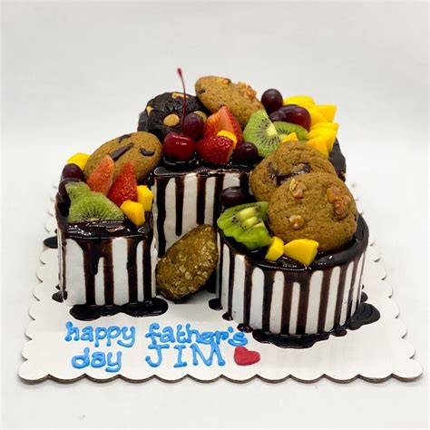 Fruits and Cookies Theme Cake - Grumpy Cookies & Cakes