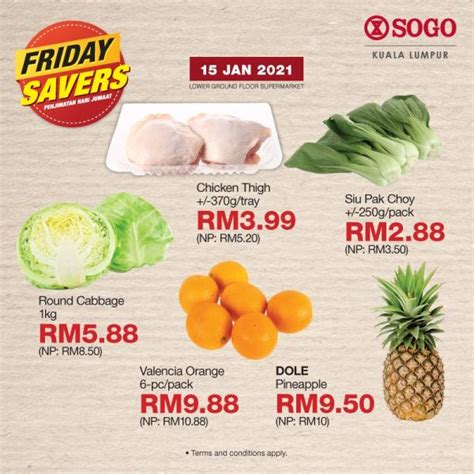 SOGO Kuala Lumpur Supermarket Friday Savers Promotion 15 Jan 2021