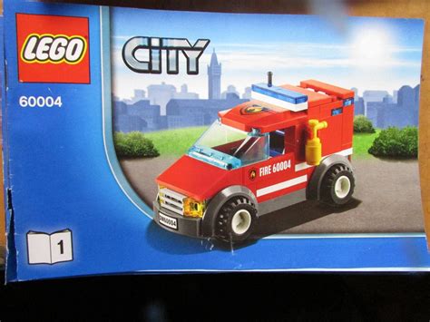 Lego City 60004 Booklet One Fire Truck Instruction Manual Booklet Only ...